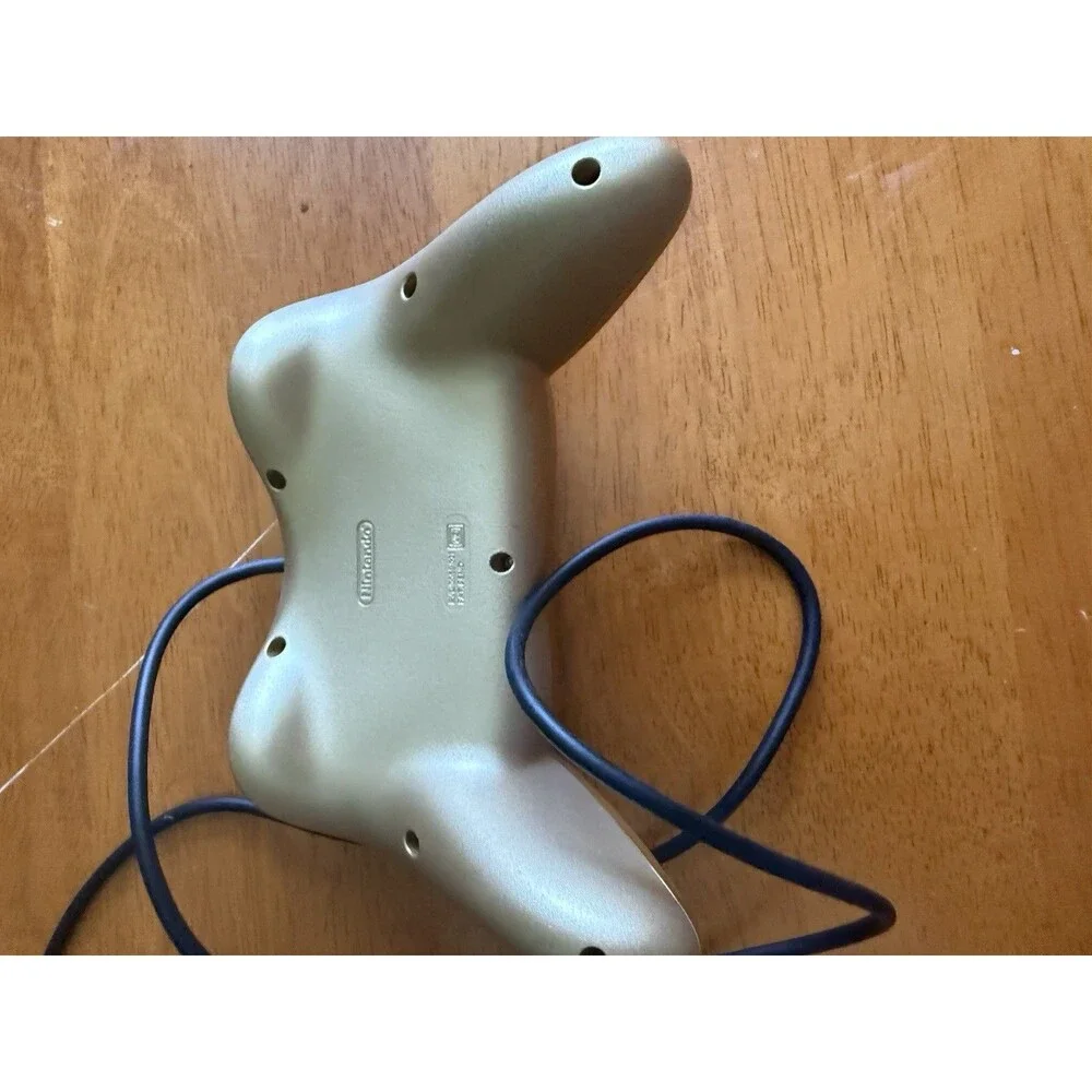 Official OEM Nintendo Wii Classic Pro Controller Gold RVL-005 Tested - Authentic